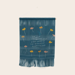 "I Am Learning To Breathe Deep Right Here In The Middle Of Everything." Wall Hanging