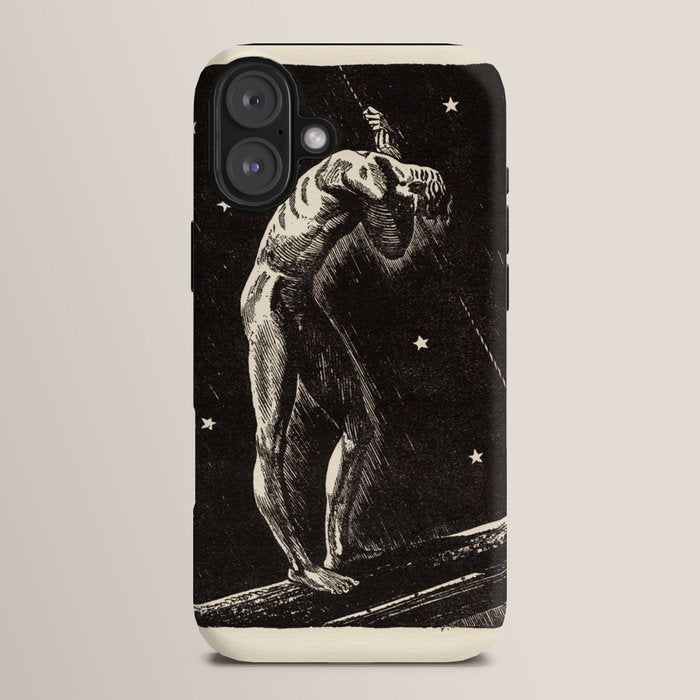 "Night" by Rockwell Kent (1919) iPhone Case