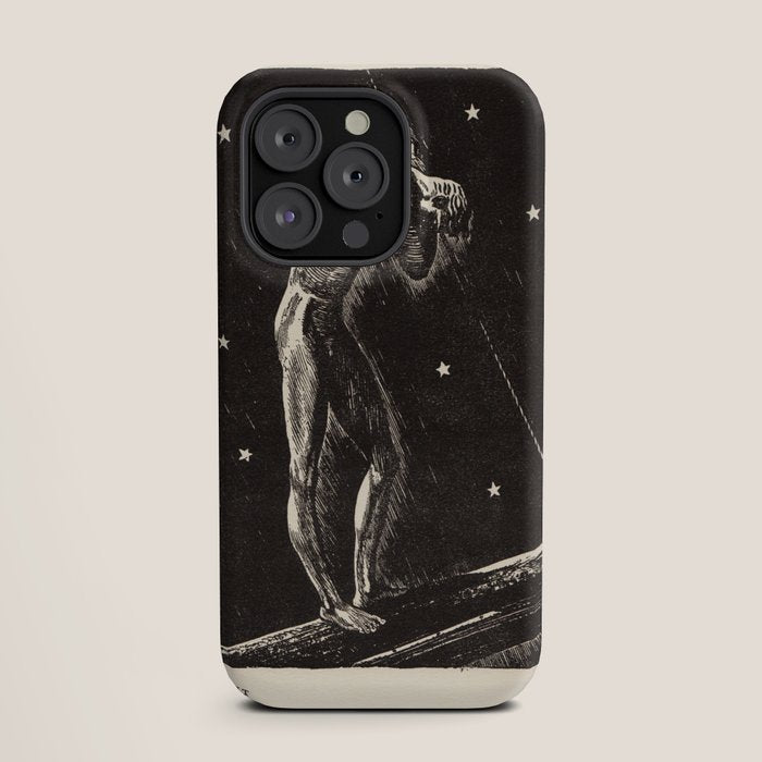 "Night" by Rockwell Kent (1919) iPhone Case