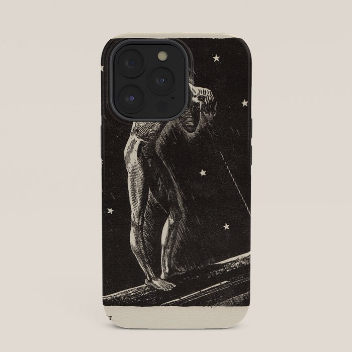 "Night" by Rockwell Kent (1919) iPhone Case