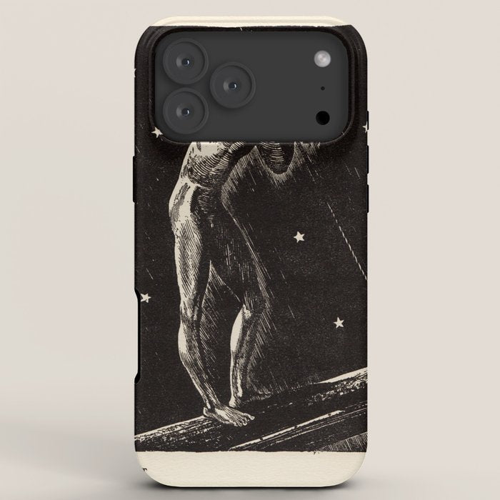 "Night" by Rockwell Kent (1919) iPhone Case