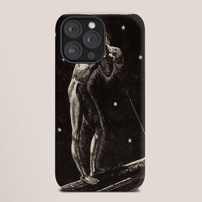 "Night" by Rockwell Kent (1919) iPhone Case