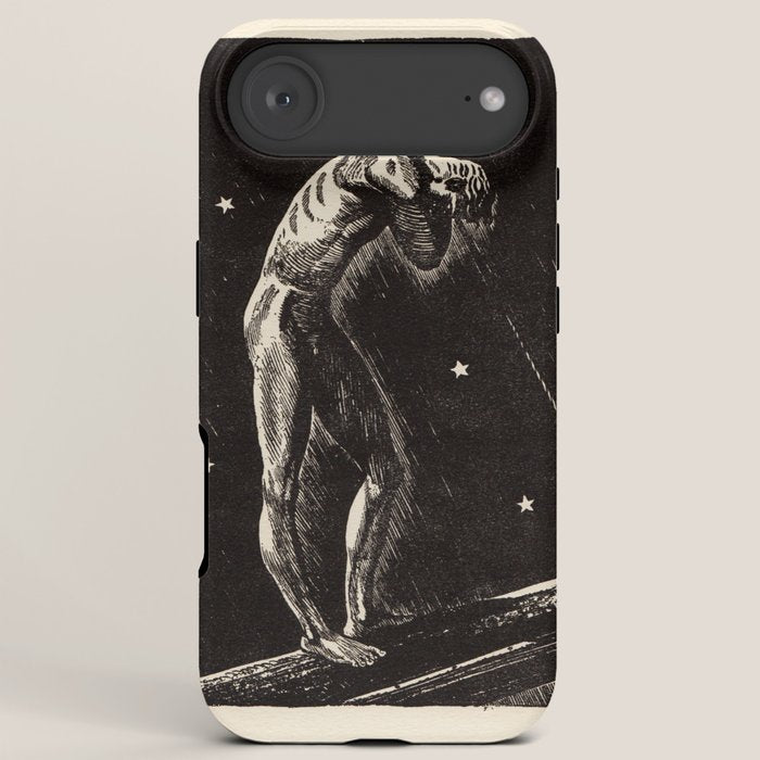 "Night" by Rockwell Kent (1919) iPhone Case