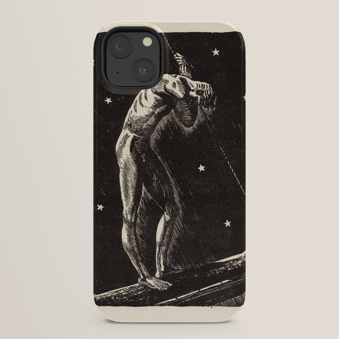 "Night" by Rockwell Kent (1919) iPhone Case