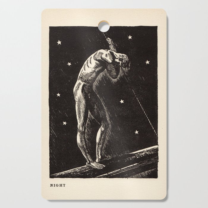 "Night" by Rockwell Kent (1919) Cutting Board