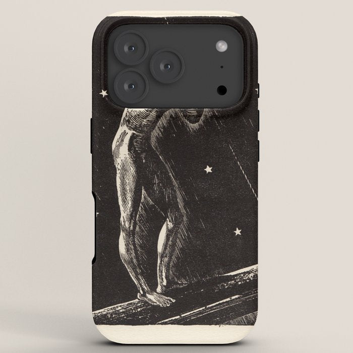 "Night" by Rockwell Kent (1919) iPhone Case