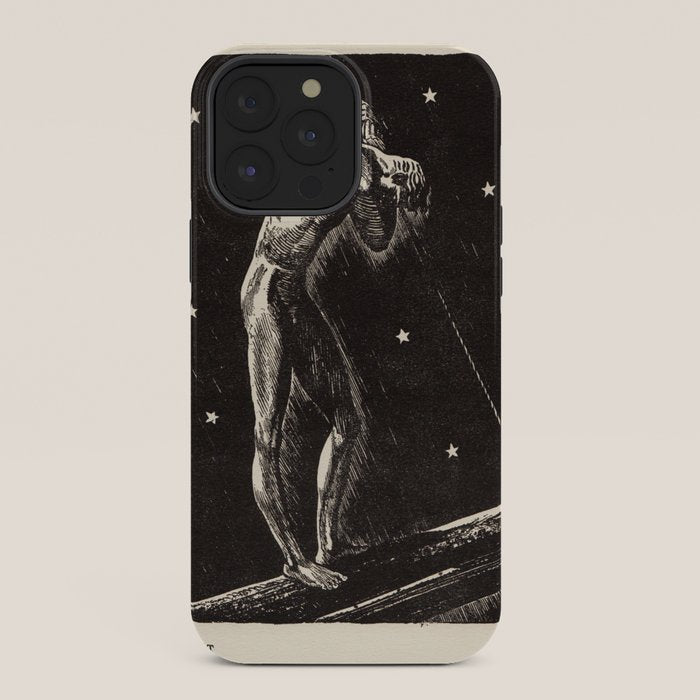 "Night" by Rockwell Kent (1919) iPhone Case