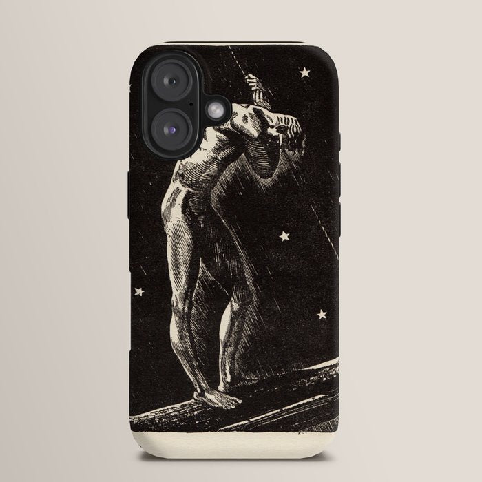 "Night" by Rockwell Kent (1919) iPhone Case