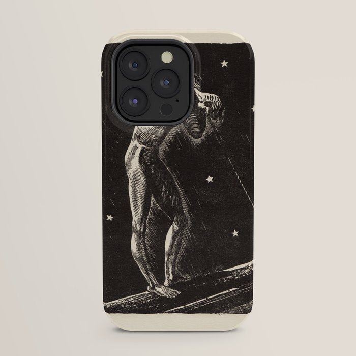 "Night" by Rockwell Kent (1919) iPhone Case
