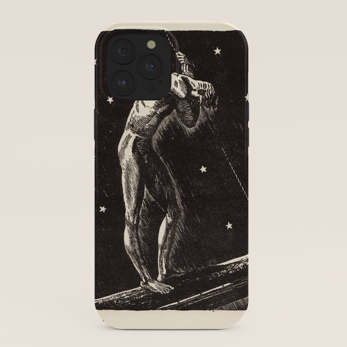 "Night" by Rockwell Kent (1919) iPhone Case