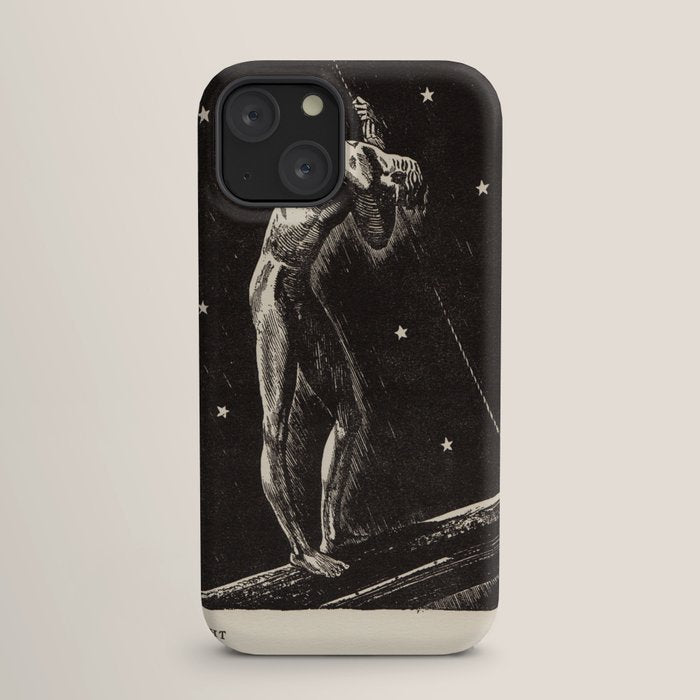 "Night" by Rockwell Kent (1919) iPhone Case
