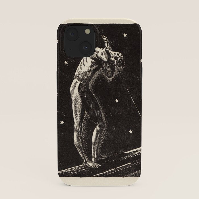 "Night" by Rockwell Kent (1919) iPhone Case