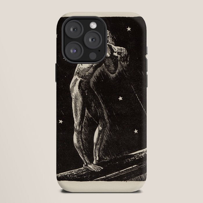 "Night" by Rockwell Kent (1919) iPhone Case