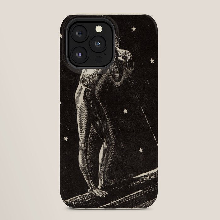 "Night" by Rockwell Kent (1919) iPhone Case