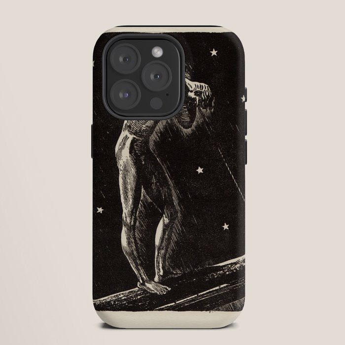 "Night" by Rockwell Kent (1919) iPhone Case