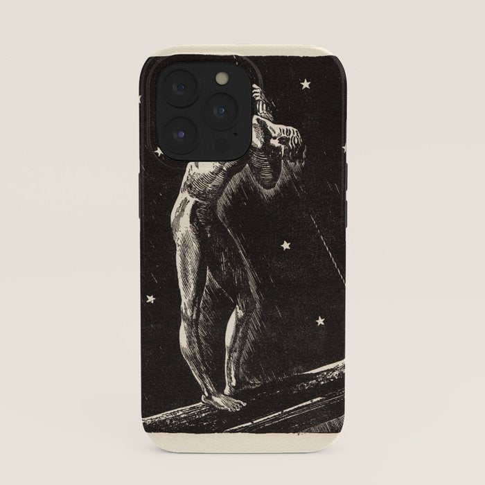 "Night" by Rockwell Kent (1919) iPhone Case