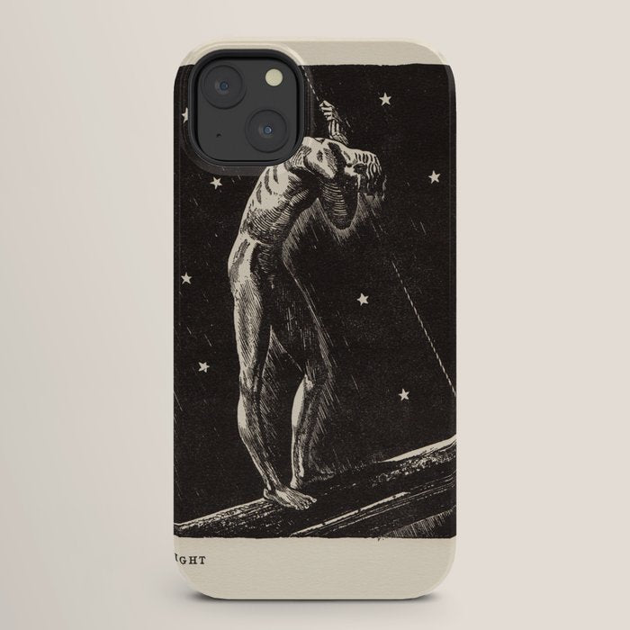 "Night" by Rockwell Kent (1919) iPhone Case