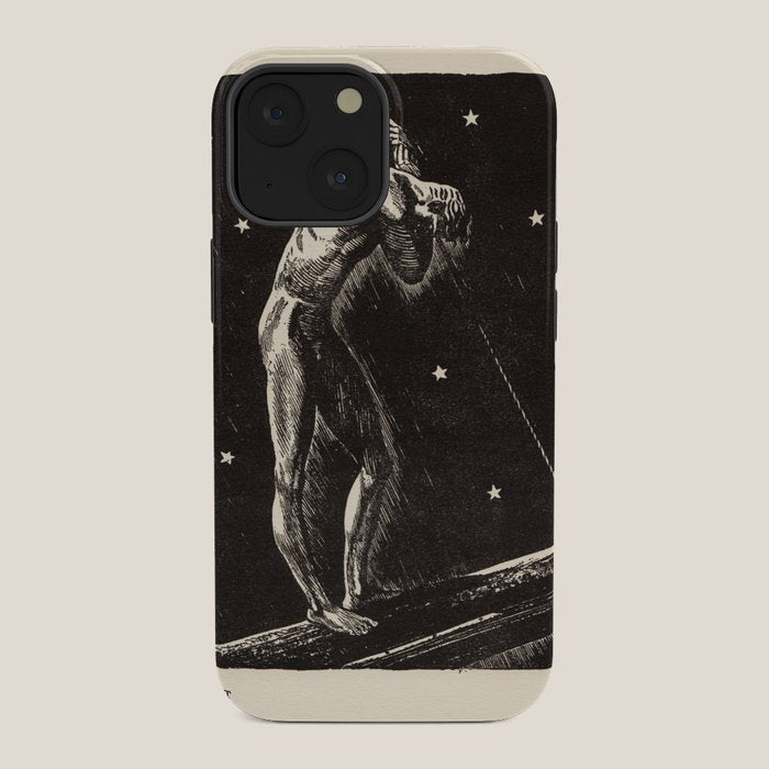 "Night" by Rockwell Kent (1919) iPhone Case