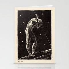 "Night" by Rockwell Kent (1919) Stationery Card