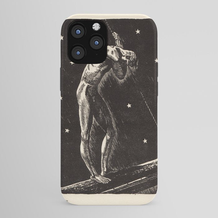 "Night" by Rockwell Kent (1919) iPhone Case