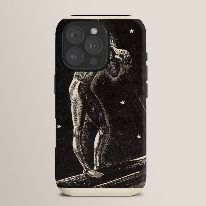 "Night" by Rockwell Kent (1919) iPhone Case
