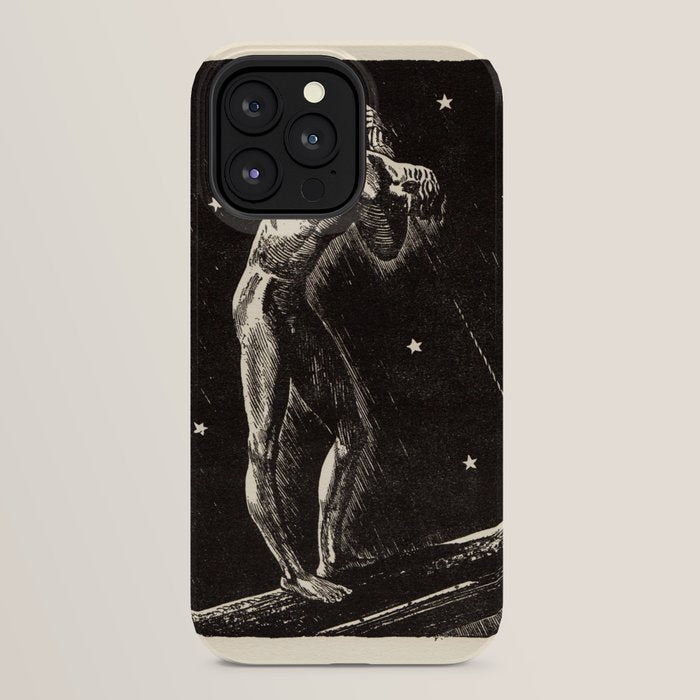 "Night" by Rockwell Kent (1919) iPhone Case