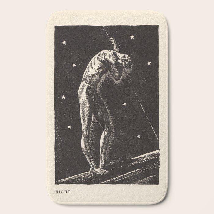 "Night" by Rockwell Kent (1919) Bath Mat
