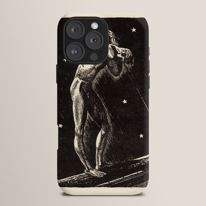 "Night" by Rockwell Kent (1919) iPhone Case