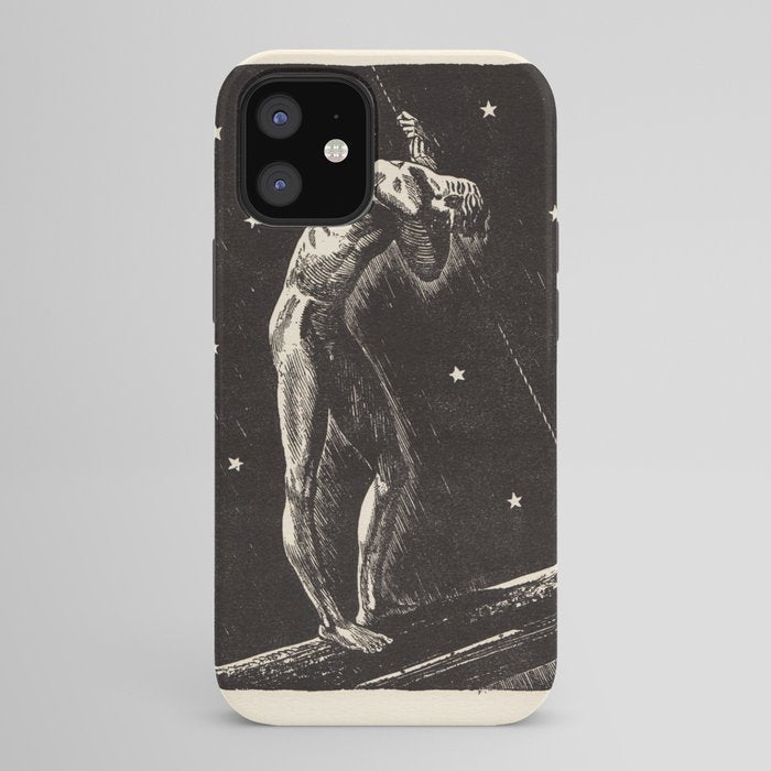 "Night" by Rockwell Kent (1919) iPhone Case