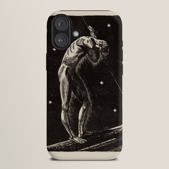 "Night" by Rockwell Kent (1919) iPhone Case