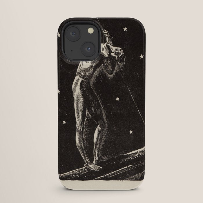 "Night" by Rockwell Kent (1919) iPhone Case