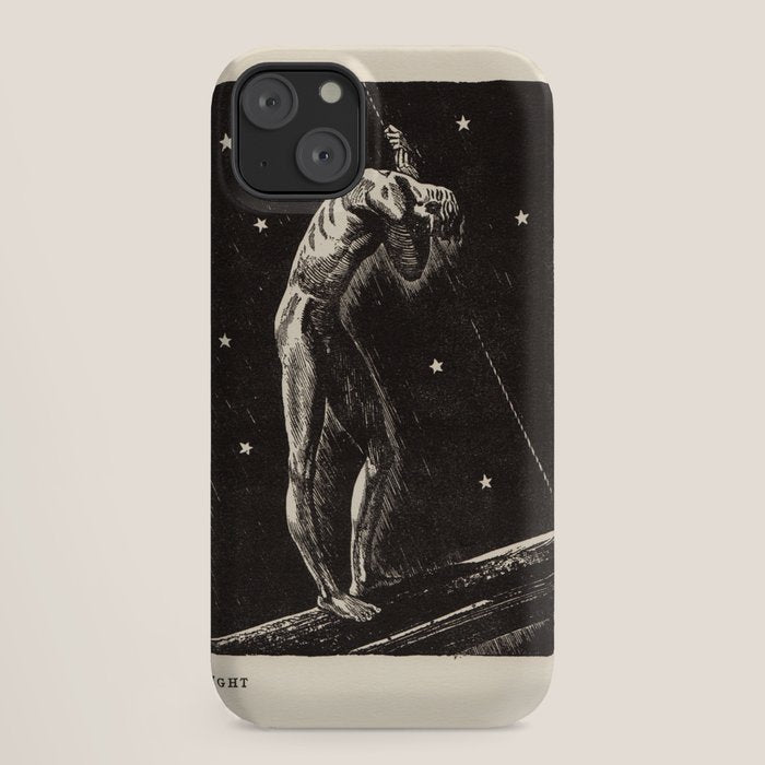 "Night" by Rockwell Kent (1919) iPhone Case