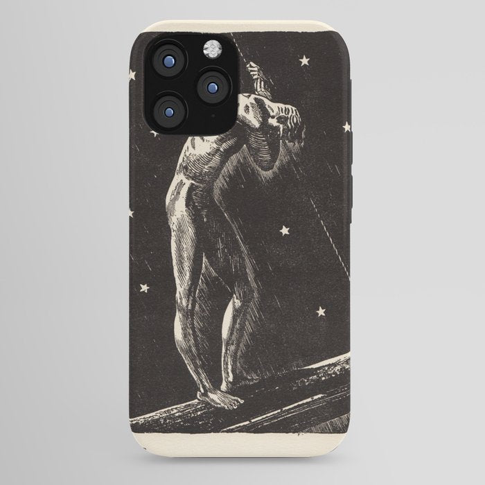 "Night" by Rockwell Kent (1919) iPhone Case