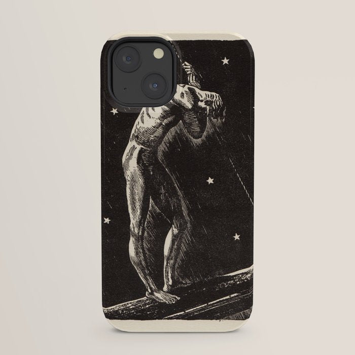 "Night" by Rockwell Kent (1919) iPhone Case