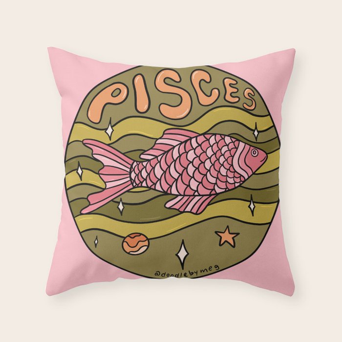 2020 Pisces Throw Pillow