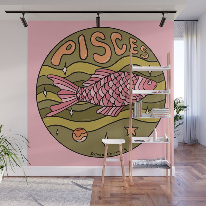 2020 Pisces Wall Mural
