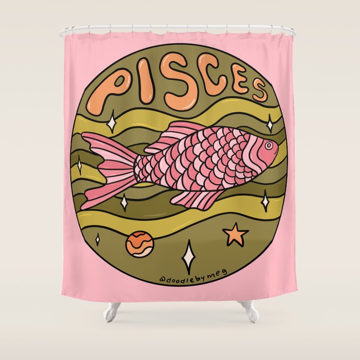 2020 Pisces Shower Curtain