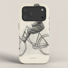 "Coasting" from "Bicycling for Ladies" by Maria E. Ward, 1896 iPhone Case