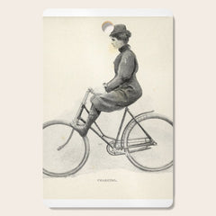 "Coasting" from "Bicycling for Ladies" by Maria E. Ward, 1896 Cutting Board
