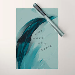 "One Wave At A Time" Wrapping Paper