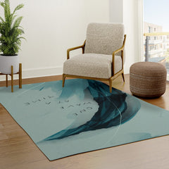 "One Wave At A Time" Rug