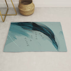 "One Wave At A Time" Rug