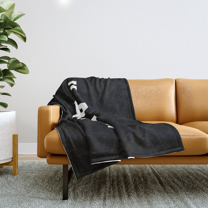 " Art " (Negative) Throw Blanket