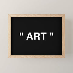 " Art " (Negative) Mini Art Print