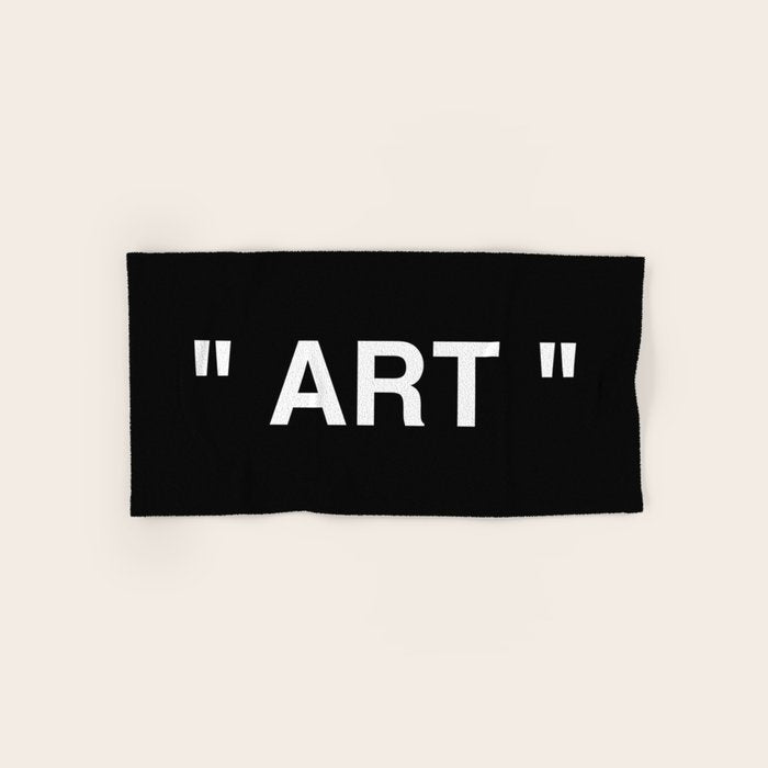 " Art " (Negative) Bath Towel