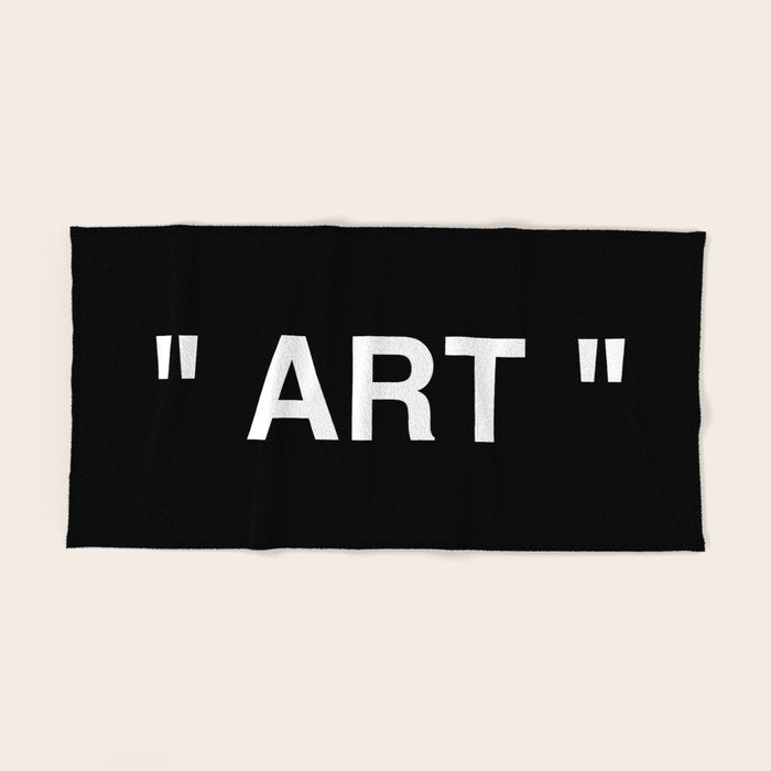" Art " (Negative) Bath Towel