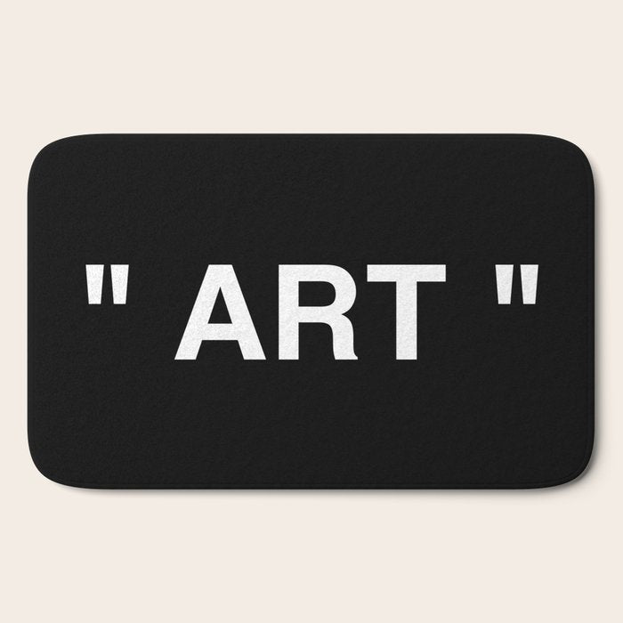 " Art " (Negative) Bath Mat