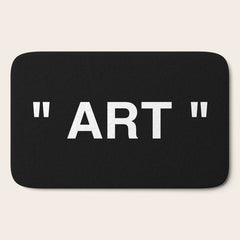 " Art " (Negative) Bath Mat