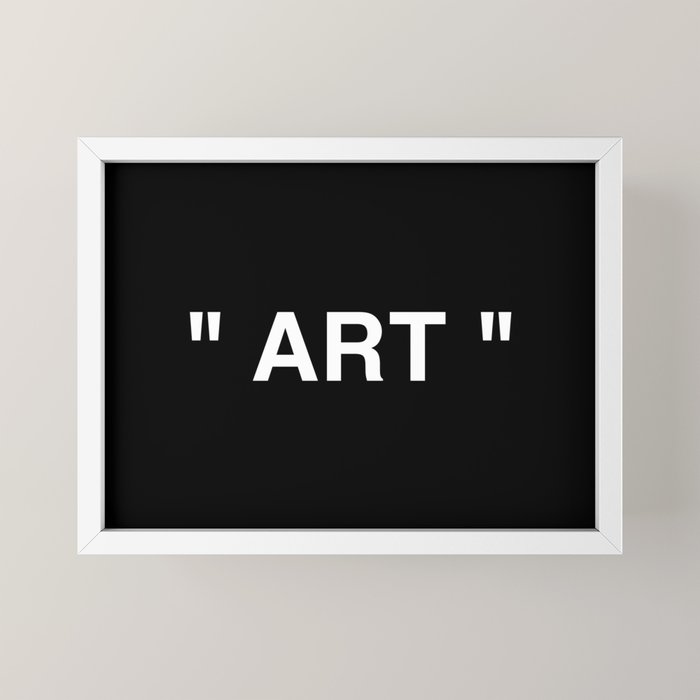 " Art " (Negative) Mini Art Print