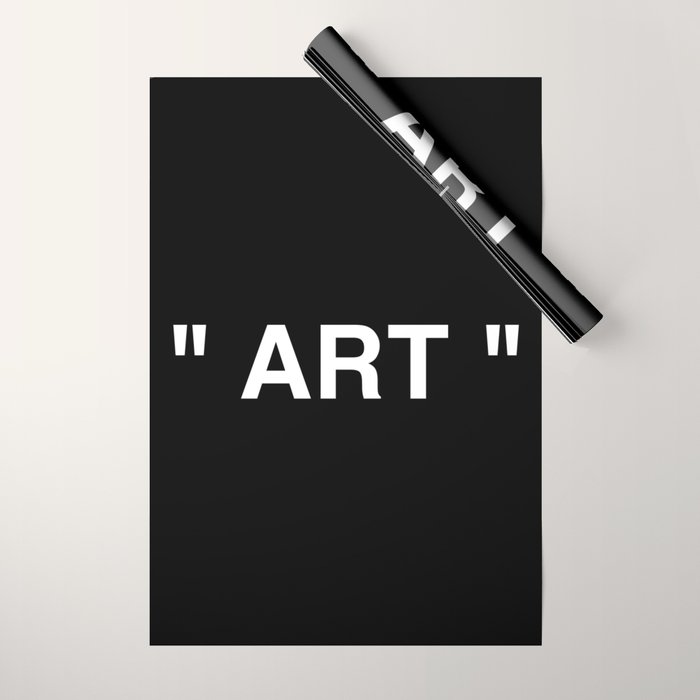 " Art " (Negative) Wrapping Paper